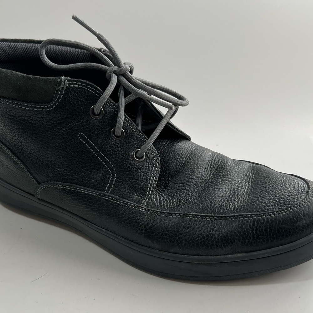 Cole Haan Men's Size 9M Shoes Black Leather Lace Up Chukka Ankle Boots